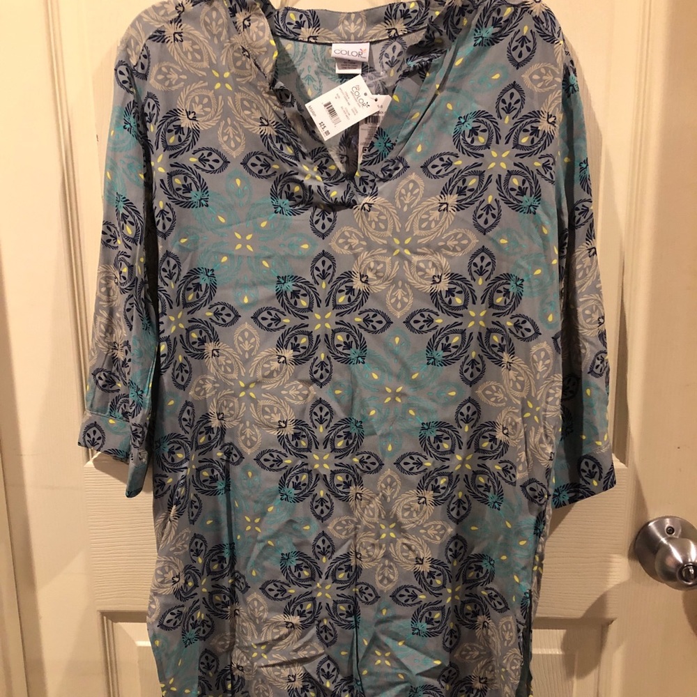 NWT Blue and Gray tunic dress